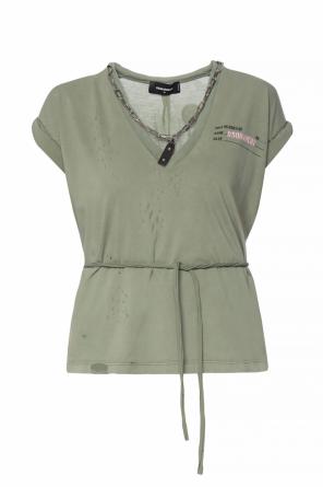 T-shirt z dekoracyjną aplikacją, zdjęcie 1 T-shirt z dekoracyjną aplikacją od Dsquared2